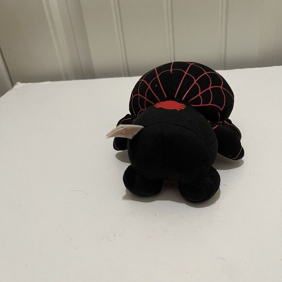 TY Spider-Man Plush 6" Black Red Miles Morales Silver Glittery Eyes - Picture 6 of 8